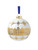 Kerstbal Grachtenpanden - Wit - Keramiek - 8 cm
