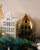 Tealight Holder House - Stepped Gable - Gold - 17 cm
