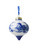 Kerstbal druppel Landschap - Delfts blauw - Keramiek - 7 cm