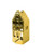 Tealight Holder House - Trap Gable - Gold - 14 cm
