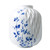 Vaas Blauw Vouw - Porselein - 25 cm