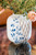 Vaas Blauw Vouw - Porselein - 25 cm
