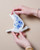 Wall Bird 1 - Ceramic - Delft Blue - 15 cm