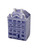 Huis - Rembrandthuis - Blauw - Keramiek - 14 cm