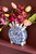 Tulip Vase Delft blue - Round - Ceramic - 20 cm