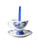 Christmas Ornament - Teacup - Delft blue - Ceramic - 4 cm