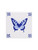 Tile Butterfly - Delft blue - 13 cm