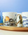 Mok Bosvogels - Delfts blauw - Goud - Keramiek - 300 ml