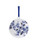 Christmas Ornament Flowers - Delft blue - 6 cm