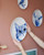Wall Plate Cat - Delft blue - Ceramic - 31 cm