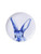 Wall Plate Hare - Delft blue - Ceramic - 26 cm