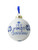 Kerstbal My first Christmas - Delfts blauw - Keramiek - 7 cm