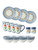 Breakfast Set Oranje Tulp - 13-piece - Ceramic