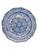 Wall Plate Flower Motif - Scalloped Rim - Hand-painted - 41 cm