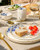 Breakfast Plate Blauw Bloesem - Porcelain - 21 cm - Set of 4