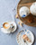 Breakfast Plate Blauw Vouw - Porcelain - 21 cm - Set of 4