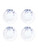Breakfast Plate Blauw Vouw - Porcelain - 21 cm - Set of 4