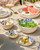 Yoghurt Bowl Blauw Bloesem - Porcelain - 175 ml - Set of 4