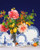Dessert Plate Paauw Blauw - Porcelain - 15 cm - Set of 4