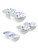 Bowls Blauw Vouw - Porcelain - Set of 6