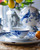 Dipschaal Paauw blauw - Porselein - 120 ml - 4 stuks