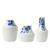 Vases Set Blauw Bloesem - Porcelain - 3 piece
