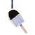 Kerstornament ijsje met dip - Keramiek - 11,5 cm