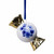 Kerstornament snoepje goud - Keramiek - 7,5 cm