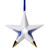 Kerstornament ster 4 - Keramiek - 8,5 cm
