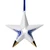 Christmas ornament star 4 - Ceramic - 8,5 cm