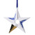 Kerstornament ster 5 - Keramiek - 8,5 cm