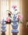 Tulip Vase XL - 3-tier - Dainty Flower - Ceramic - 51 cm