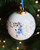 Christmas bauble Aapjes monkey swing - Ceramic - 8 cm