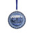 Kerstornament wandbordje - Grachtenpanden - Keramiek - 6 cm