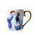 Mug Christmas Kissing couple - Gold - Ceramic - 300 ml