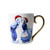 Kerstmok Kuspaar - Goud - Keramiek - 300 ml