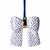 Kerstornament strik stippen - Keramiek - 7,5 cm