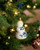 Christmas ornament snowman - Ceramic - 8 cm