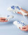 Wanddecoratie vis - Keramiek - Delfts blauw - Klein - 18,5 cm