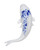 Wanddecoratie vis - Keramiek - Delfts blauw - Groot - 24 cm