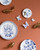 Wall Decoration Butterfly - Set of 3 - Ceramic - Delft blue