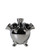 Tulip Vase on Legs - Chrome - Ceramic - 16 cm
