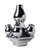 Tulip Vase Stapelgekte - Chrome - Top - 15 cm
