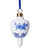 Christmas Ornament Droplet - Vintage - Ceramic - 8 cm