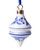 Christmas Ornament Rhombus - Vintage - Ceramic - 8 cm