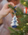 Christmas Ornament Christmas Tree Star - Ceramic - 9,5 cm