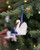 Kerstornament Zwaan - Keramiek - 4 cm