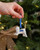 Kerstornament Kat Speels - Keramiek - 7 cm