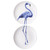 Wandbord Lange Flamingo - Tweeluik - Keramiek - 21 cm