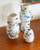Vase Cylinder 3D Butterflies - Vlindergoud - Ceramic - 25 cm